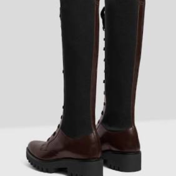 Theory Laced Lug Boot- Leather - Picture 2 of 4